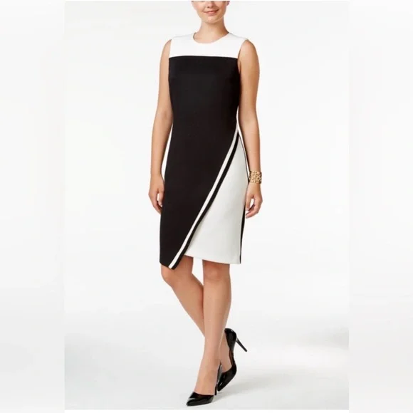 Tommy Hilfiger Black and White Asymmetrical Dress - Picture 5 of 5
